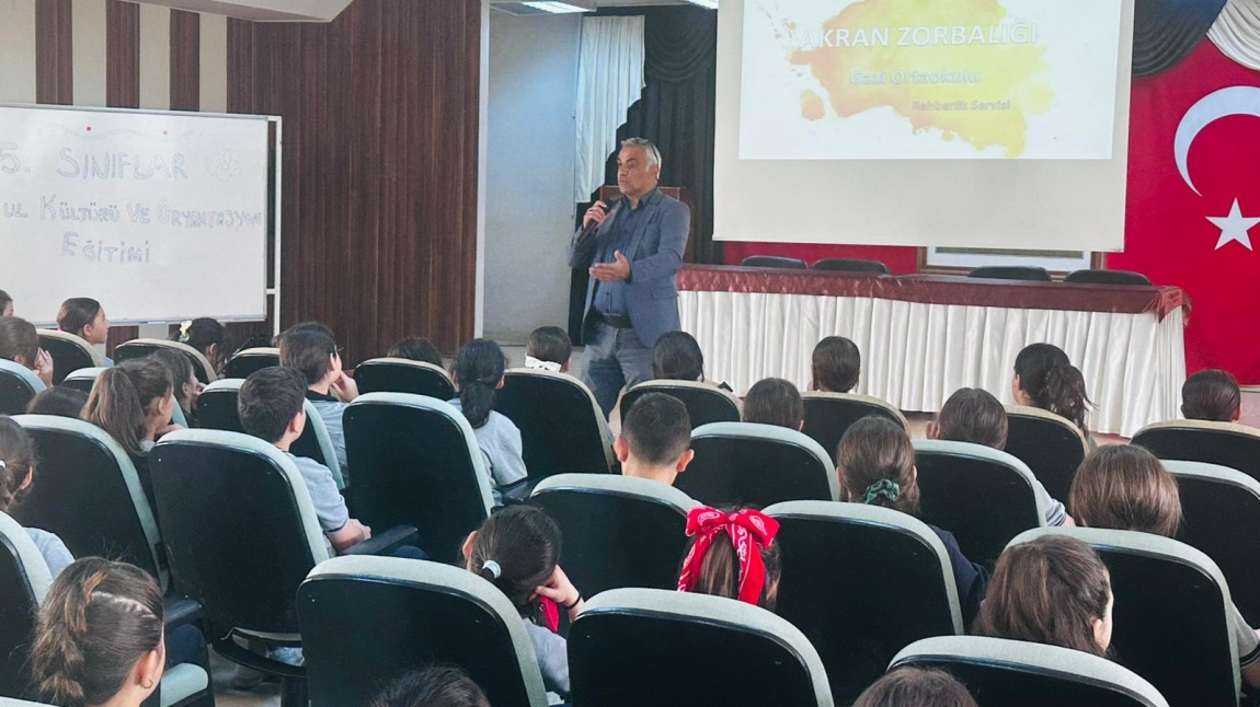 5. SINIFLARIMIZA YÖNELİK OKUL KÜLTÜRÜ VE ORYANTASYON EĞİTİMİ VERİLDİ